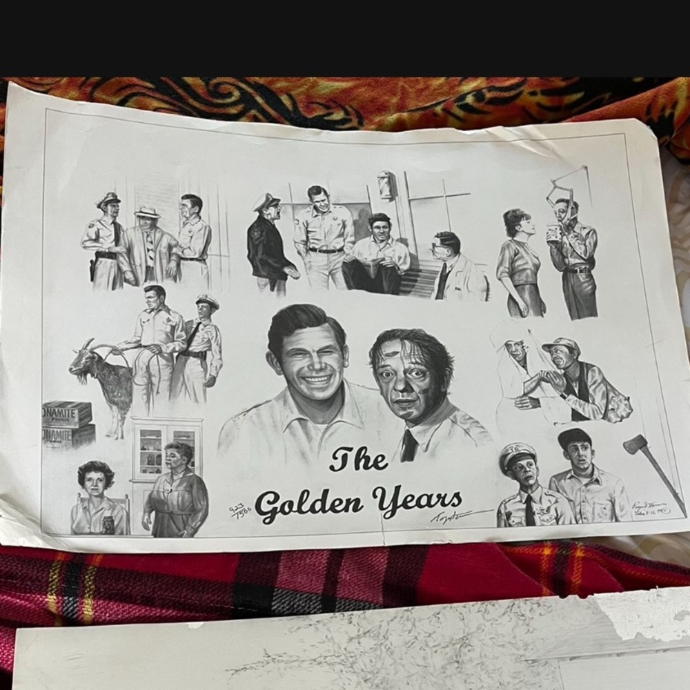 Andy Griffith lithograph